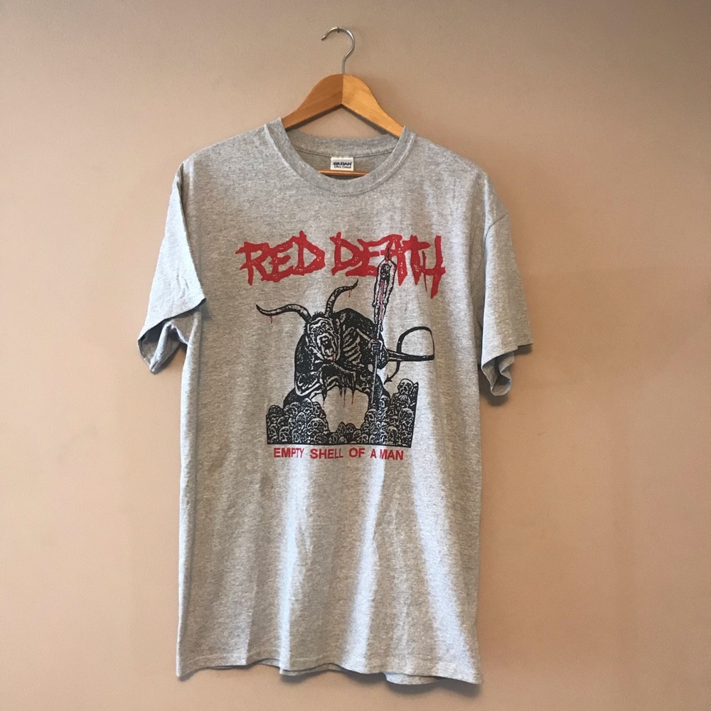 Red Death Band T Shirt Size L Lockin Out